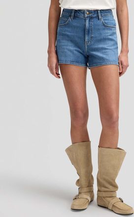 Lee Regular-fit-Jeans LEE Lee Jeansshorts Carol, Damen, Gr. 27, N-Gr, blau, Obermaterial: 59% Baumwolle CO. 39% Lyocell CLY. 2% Elasthan EL., Jeans Regula