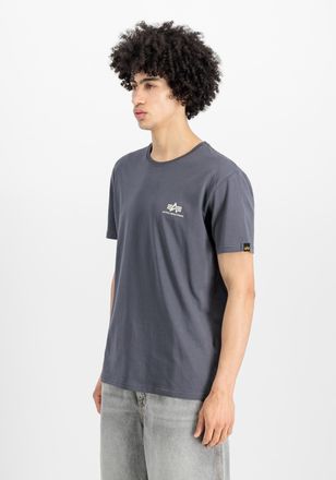 Alpha Industries T-Shirt ALPHA INDUSTRIES Basic T-Shirt SL, Herren, Gr. XXL, grau (grauschwarz), Obermaterial: 100% Baumwolle, Shirts T-Shirt