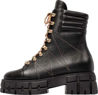 L37 Veterlaarzen - Dames - Veterlaarzen - Zwart - 36 EU - Schoenen