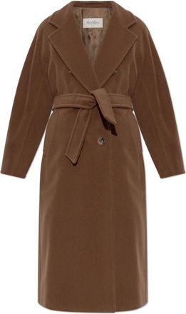 Max Mara Madame Coat - Dames - Mantel - Bruin - L - Wol - Jassen
