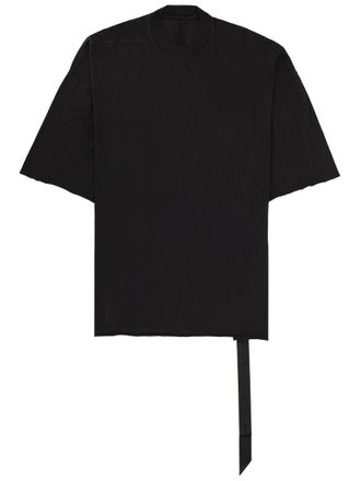 Rick Owens Tommy T Oversized Boxy Asymmetrical Cotton T-Shirt