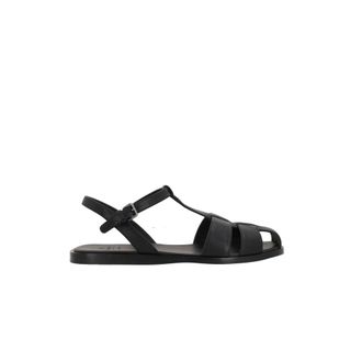 Churchs Platte Sandalen Odyssey Nappa - Dames - Sandalen - Zwart - 36 EU - Leer - Schoenen