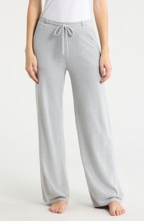 Barefoot Dreams CozyChic Ultra Lite Tie Waist Relaxed Pants in Frost at Nordstrom, Size X-Small