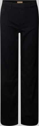 Soyaconcept Straight Fit Jeans mit Fransen Modell NADIRA in Black, Größe 34