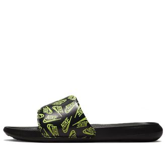 Nike Victori One Slide Repeat Logo - Black Volt CN9678-010