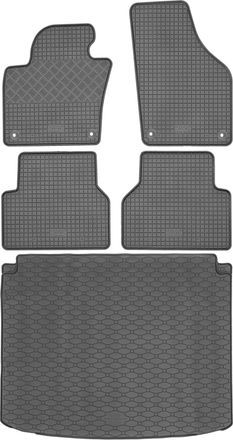 OEM Juego De Alfombrillas De Goma Para Coche Y Maletero Para Volkswagen Tiguan I Suv (07.2007-04.2016)