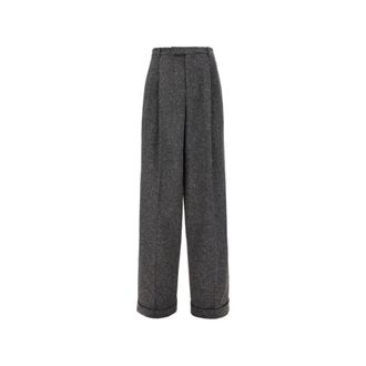 Valentino Garavani Pantaloni a gamba larga - - Trousers - Uomo - Grigio - L