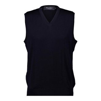Maerz Superwash Spencer V-neck - - Knitwear - Uomo - Blu - 2XL