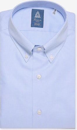 Finamore Lang&auml;rmeliges Karohemd Leonardo