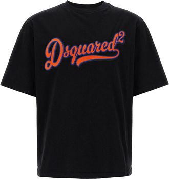 Dsquared2 Dsquared&sup2; Zwarte Katoenen T-Shirt