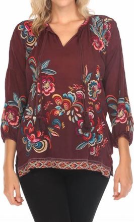 Johnny Was Zadonia Blouse In Fig