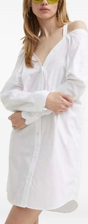 HUGO BOSS Abito corto con spalle scoperte - Bianco