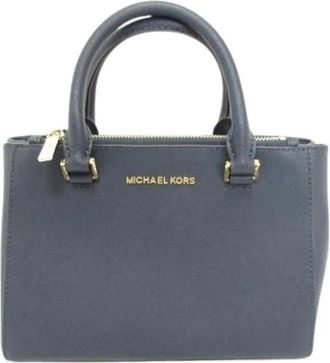 Michael Kors Pre-owned Handbags, female, Blue, Size: ONE SIZE Pre-owned Leather handbags