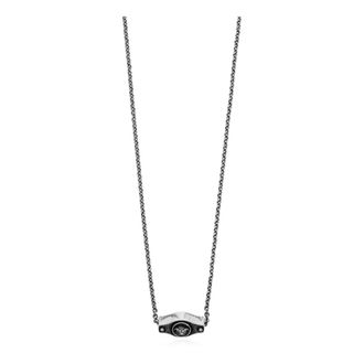 Versace Necklaces, unisex, Gray, Size: ONE SIZE Ellittica Necklace