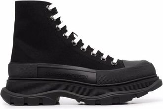 Alexander McQueen Alexander McQueen, Sneakers, female, Black, Size: 9 1/2 US Slippers