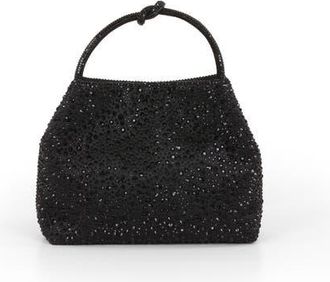 Badgley Mischka Joy Mix Crystal Mini Bucket Handbag in Black at Nordstrom, Size Small