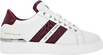 Philipp Plein Schoenen, unisex, Wit, 38 EU, Leer, Low Top Sneakers