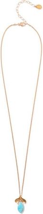 Chan Luu Petal Pendant Necklace in Turquoise at Nordstrom
