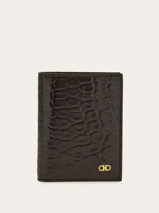 Ferragamo Men Gancini wallet Brown