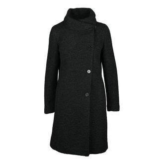 Emporio Armani Bouclè Coat with Button Closure