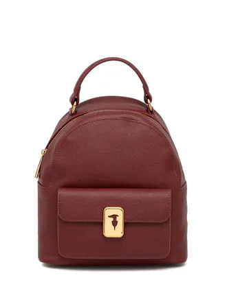 Trussardi Cameo leather backpack - Red