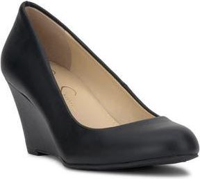 Jessica Simpson Sampson Wedge Pump in Black at Nordstrom Rack, Size 9.5