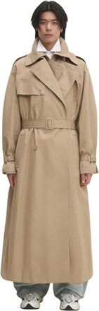 VETEMENTS Double Trench - Heren - Mantels - Beige - Maat: XL Katoen