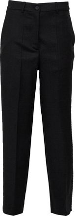 P.A.R.O.S.H. Melange Gabardine Straight-Leg Pants