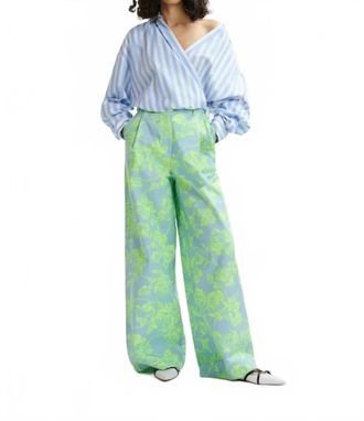 Essentiel Hare Wrap Shirt In Blue Stripe