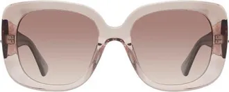 Kurt Geiger 53mm Gradient Butterfly Sunglasses in Beige at Nordstrom