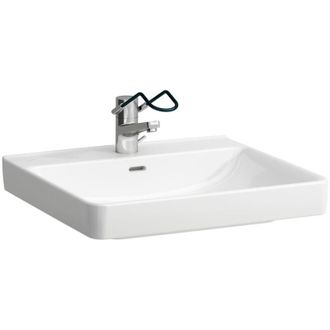Laufen Laufen - Lavabo Pro Liberty 600 X 550 Mm, Sin Barreras Sin Orificio Para Grifer&iacute;a, Sin Rebosadero Blanco