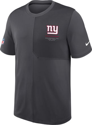 Nike New York Giants Sideline Coach Nike Mens Dri-FIT NFL Top in Grey | 03B2466M8I-B8B