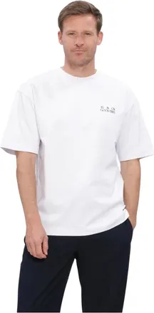 The Goodpeople Tops, Heren, Wit, M, Linnen, Heren Polos & T-shirts Tax