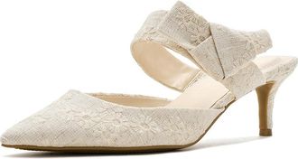 Bandolino Millie High Womens Heels Light Natural : 10.5 M, Textile