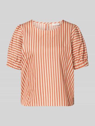 Fynch-Hatton Fynch-Hatton Regular Fit Bluse im Allover-Look in Koralle, Gr&ouml;&szlig;e 34