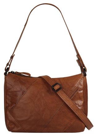 Spikes & Sparrow Umh&auml;ngetasche SPIKES & SPARROW, Damen, Gr. B/H/T: 27cm x 20cm x 10cm onesize, braun (cognac), Leder, vintage, Taschen Umh&auml;ngetasche, echt Leder