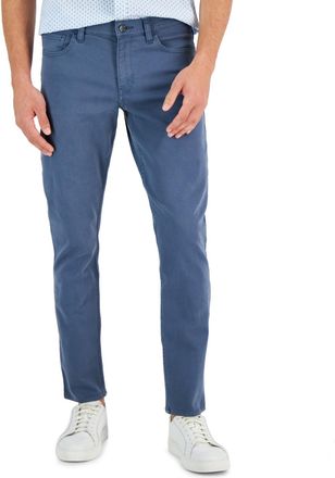 Michael Kors Mens Slim Straight Fit Acid Wash Jeans