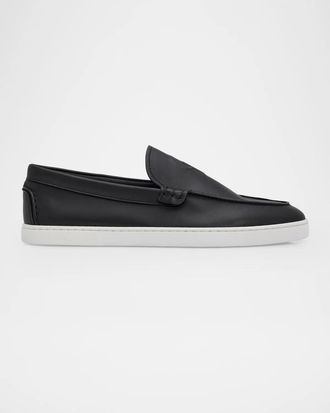 Christian Louboutin Men & apos;s NeoCL Leather Boat Shoes