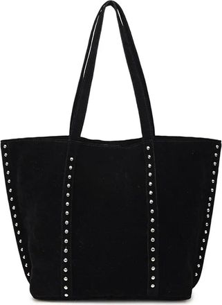 Generic Solid Color Fashionable Versatile Handbag Womens Large Capacity Shoulder Bag(Black-Type B)