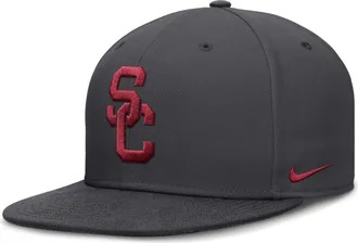 Nike USC Pro Nike Mens Dri-FIT College Fitted Hat in Grey | NC1106FSCJ-RY6