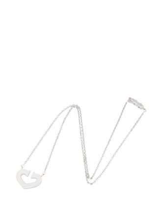 Cartier 2010-2020 18K White Gold C de Cartier Heart Pendant necklace - women - White Gold - One Size - Silver