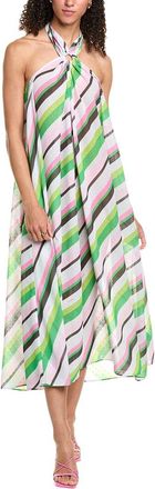 Ganni Ganni Light Chiffon Halter Maxi Dress