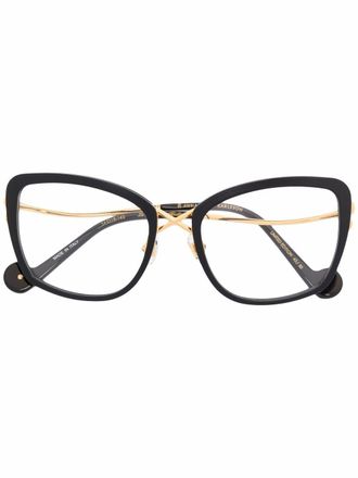 Anna-Karin Karlsson Lacroix bril met oversized montuur - Zwart