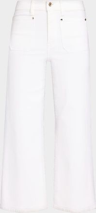 Frame Denim Le Slim Palazzo Crop Harbor Pocket Jeans