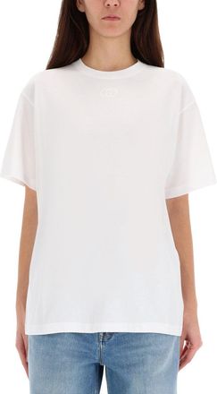 Gucci T-Shirt mit Logo-Stickerei