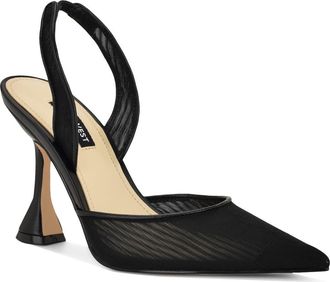 Nine West Kansy Slingback Pump in Black at Nordstrom, Size 7.5