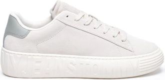 Tommy Jeans Schoenen, Heren, Grijs, 41 EU, Leer, Suede Outsole