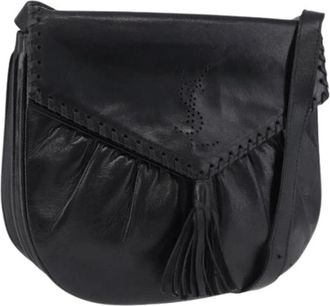 Saint Laurent Pre-owned Vintage Leren Schoudertas - Dames - Vintage Schoudertas - Zwart - ONE Size - Leer - Vintage
