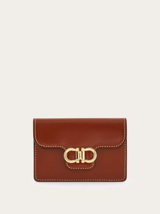 Ferragamo Women Gancini key holder Brown