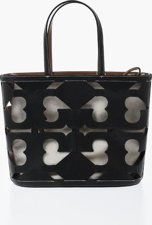Tory Burch Perforated Leather Tote Bag ELLA Tory Burch